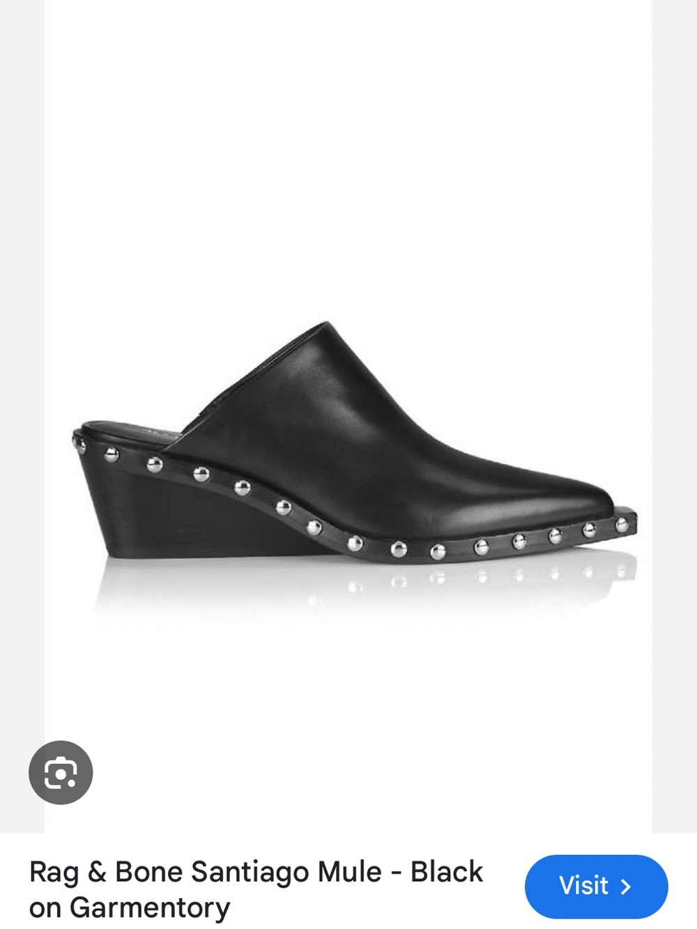rag & bone Santiago Leather Studded Mule